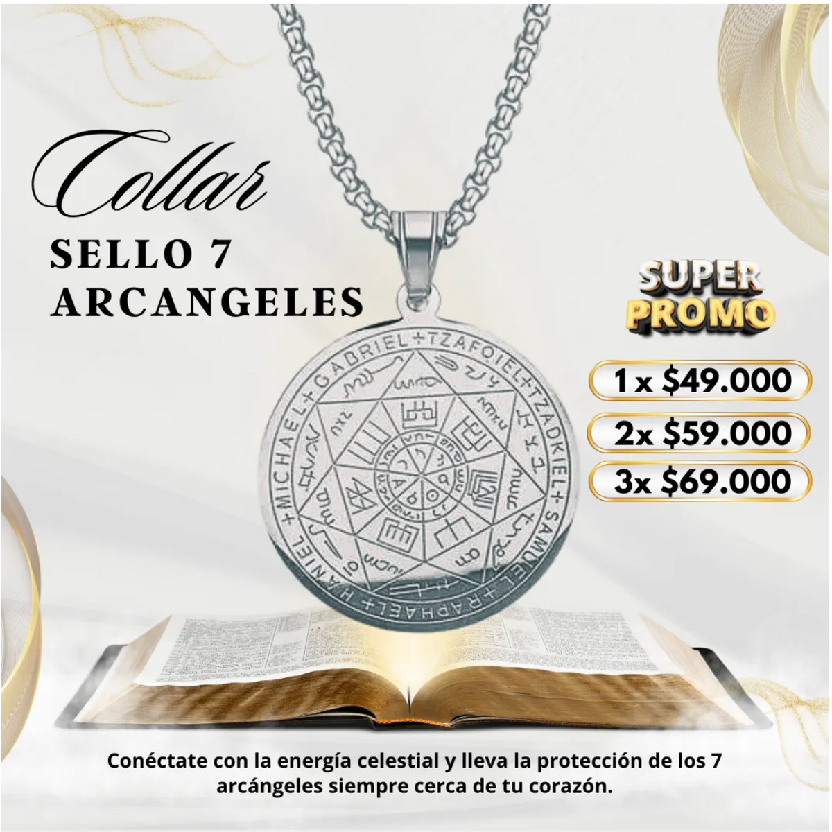 Colgante de Protección de los 7 Arcángeles